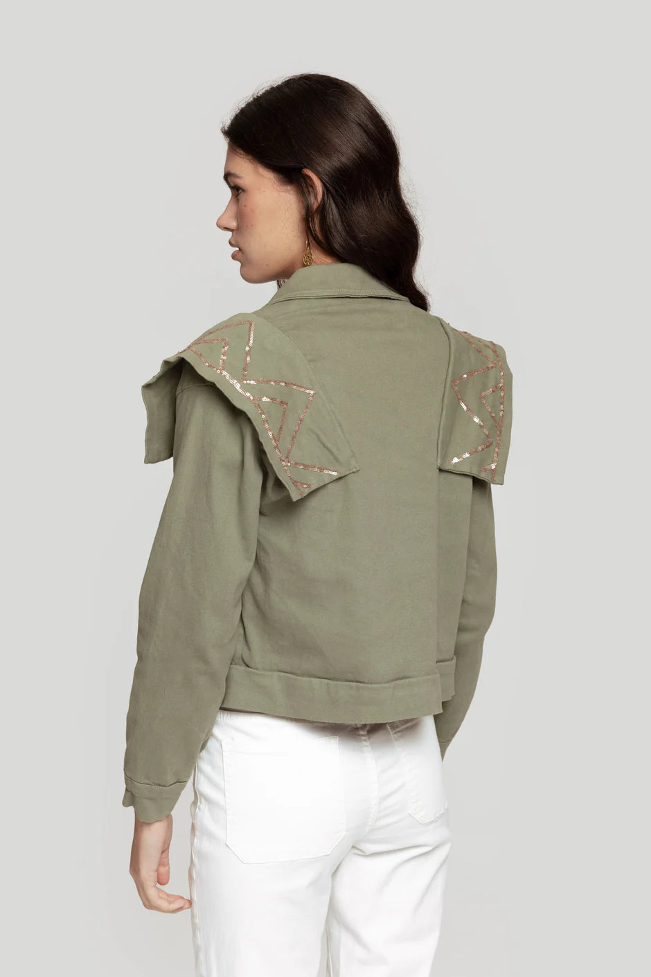 Cazadora Militar con Hombreras