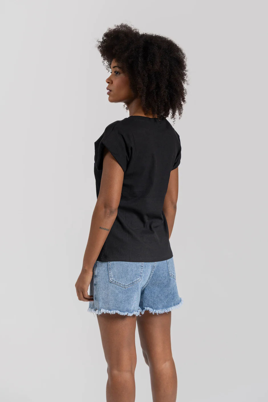 Falda - Pantalón Denim desflecada