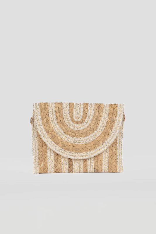 Bolso Sobre Detalle en Beige y Brillo
