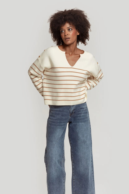 Jersey Cropped Abejitas Beige