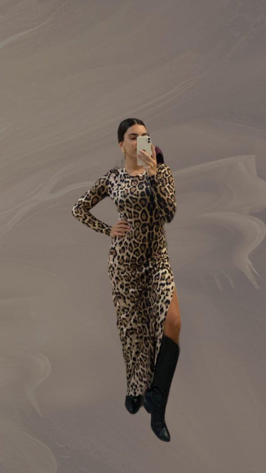 Vestido Leopard Print